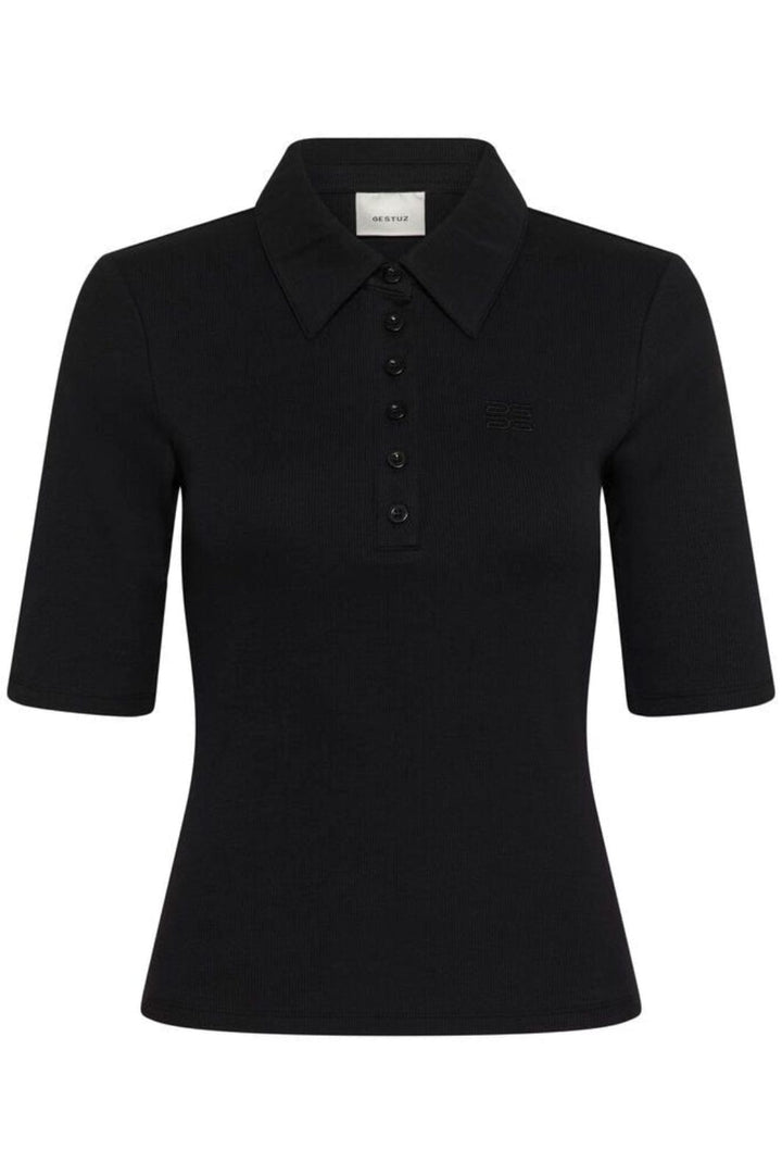 Gestuz - Gzdrew Polo Top 10910952 - 100017 - Black Toppe 