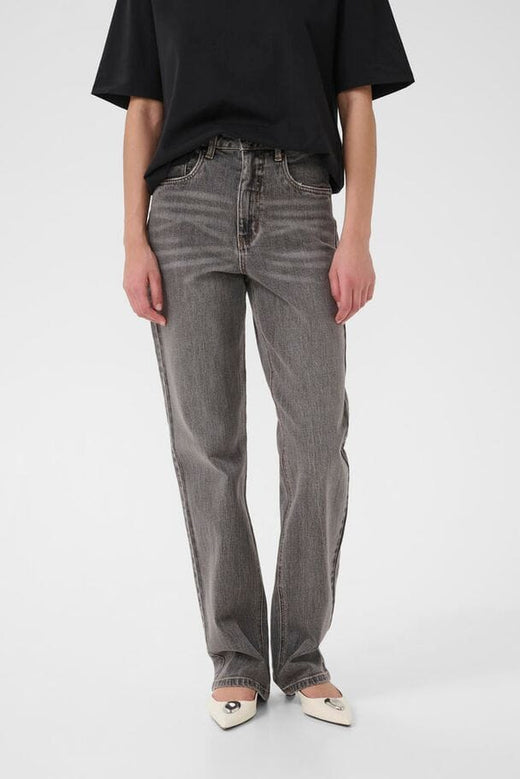 Gestuz - Gzjade Straight Jeans 10910808 - 102235 - Washed Light Grey Jeans 