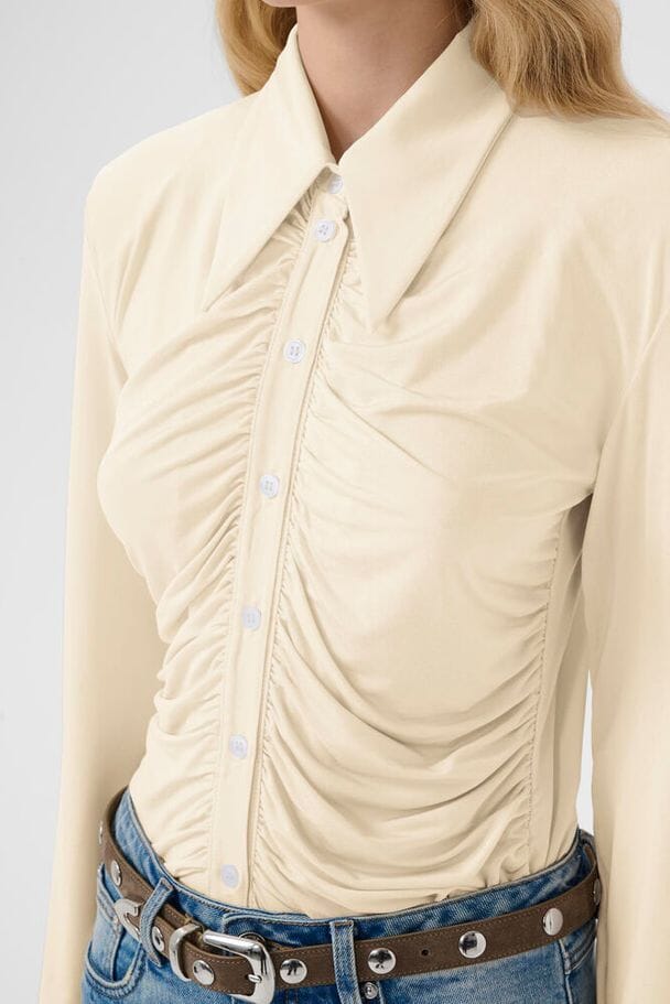 Gestuz - Gzlaily Shirt 10909965 - 110103 - Egret Skjorter 