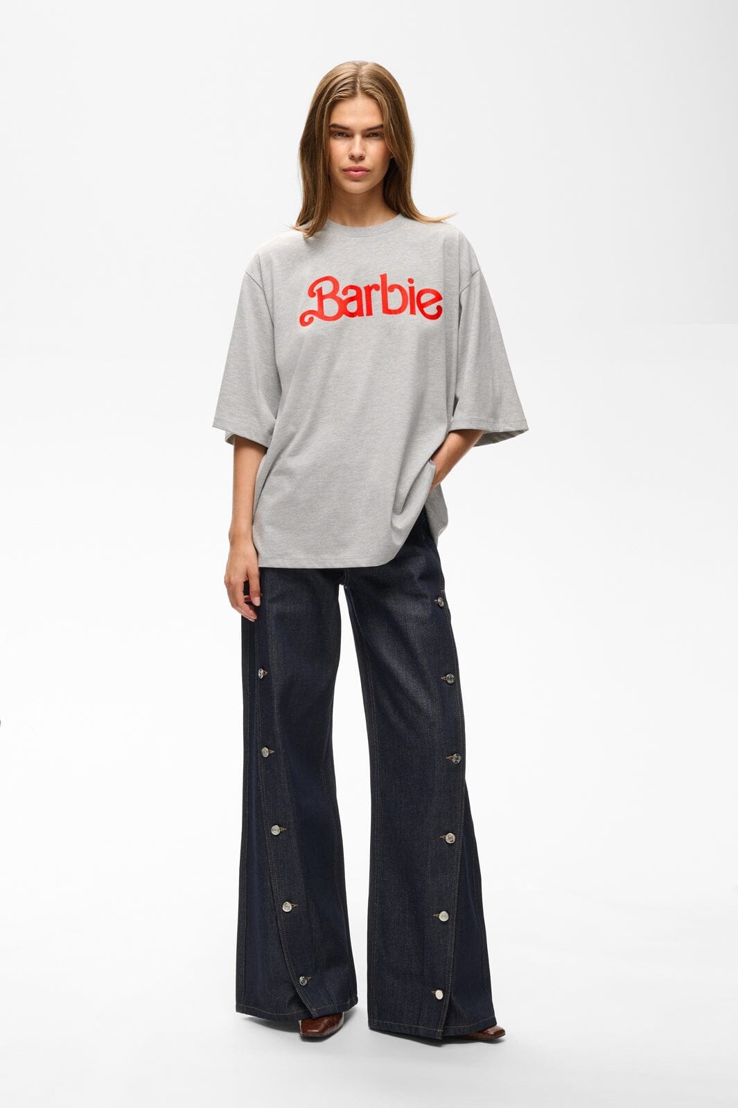 Gestuz - Gznadya Tee 10911950 - 100493 - Light Grey Melange