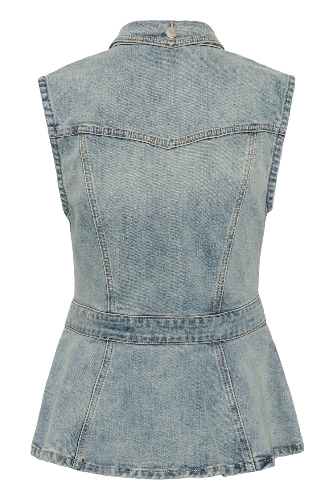 Gestuz - Gznoma Sl Shirt 10911187 - 109408 - Vintage Mid Blue Wash Skjorter 