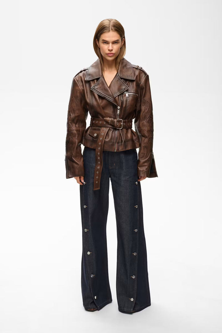 Gestuz - Gzpernille Jacket 10911980 - 1000234 - Brown/Black Effect Jakker 