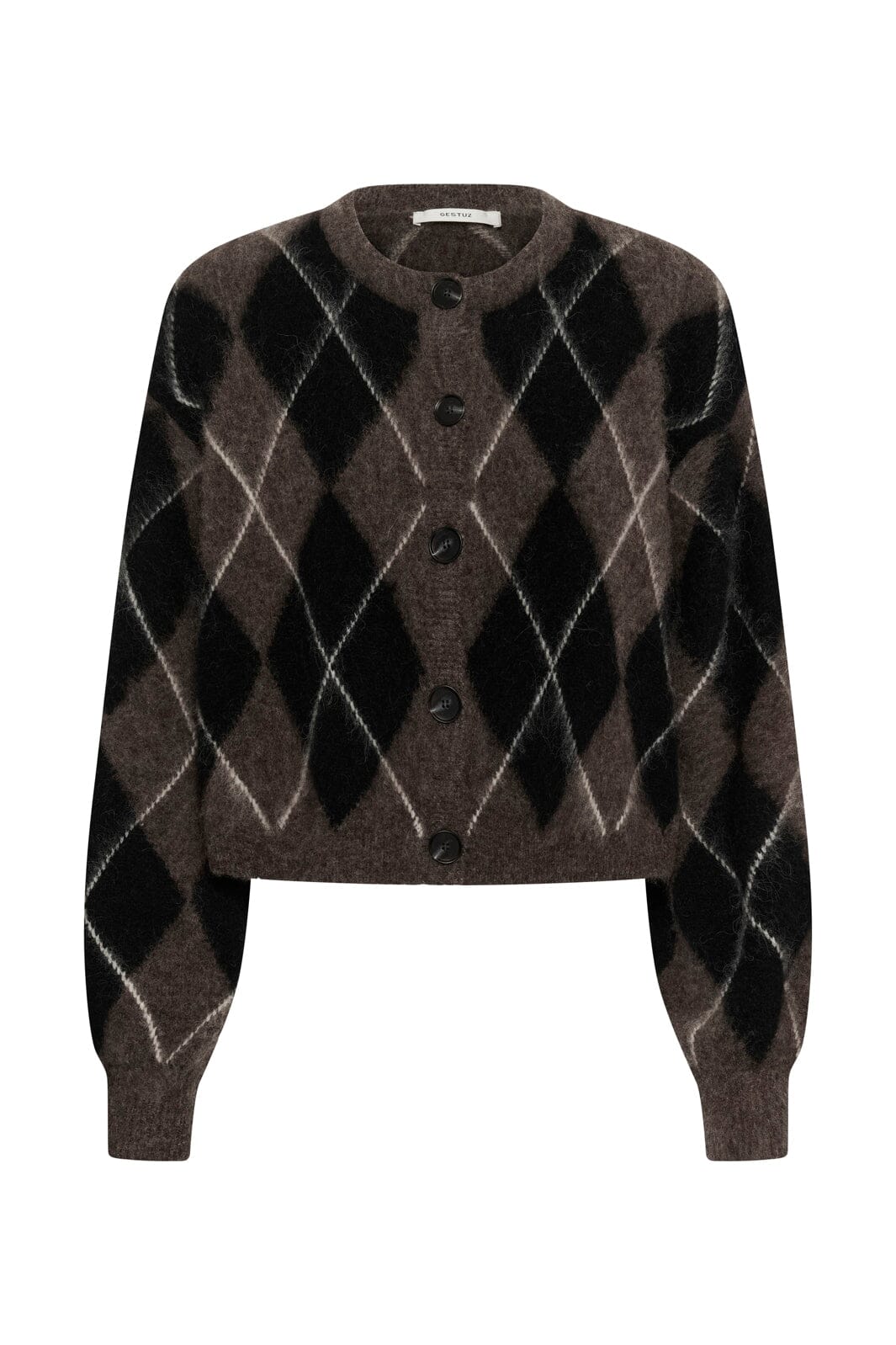 Gestuz - Gzsida Multi Cardigan 10911509 - 1000153 - Black/Chestnut/Ivory