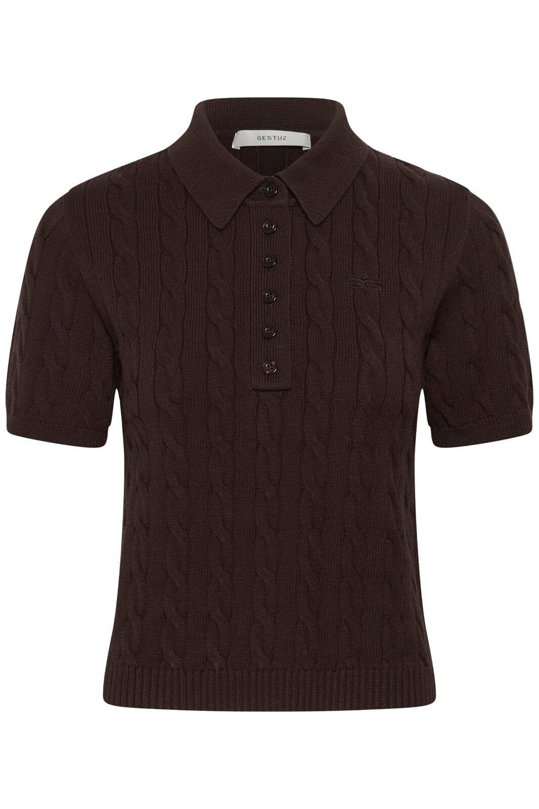 Gestuz - Gzthilla Polo Pullover 10911086 - 191106 - Molé Strikbluser 