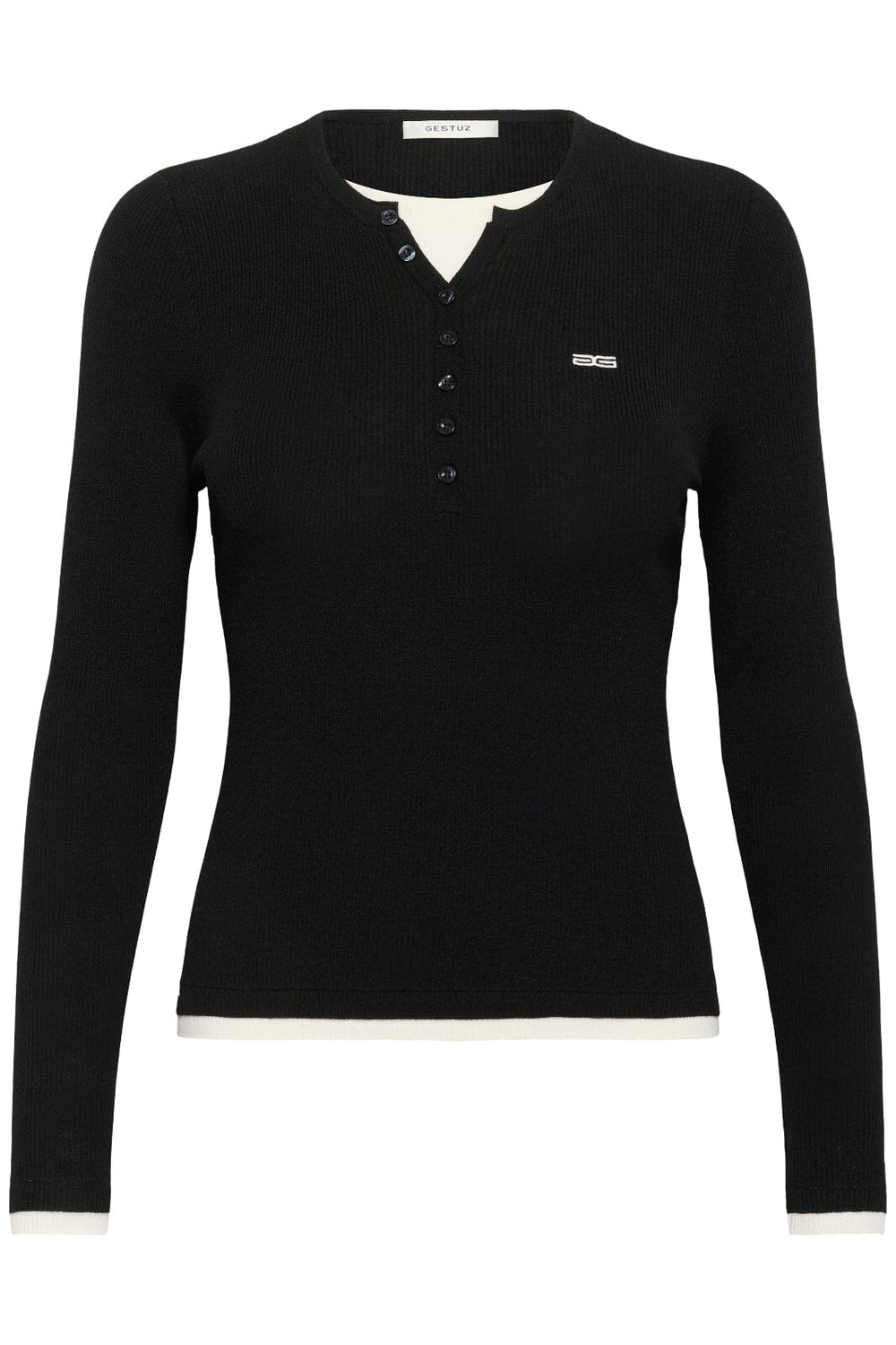 Gestuz - Gztrisha Pullover 10910848 - 100017 - Black Strikbluser 