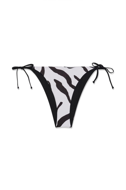 Gestuz - Gzzaiba Bikini Bottom 10911197 - 109379 - Graphic Black White Animal Bikinier 