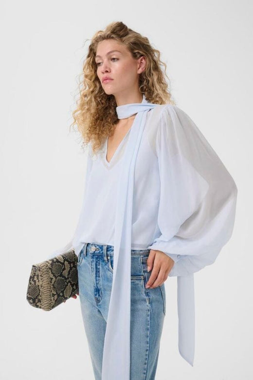 Gestuz - Gzzurina Blouse 10911029 - 134016 - Blue Finch Bluser 