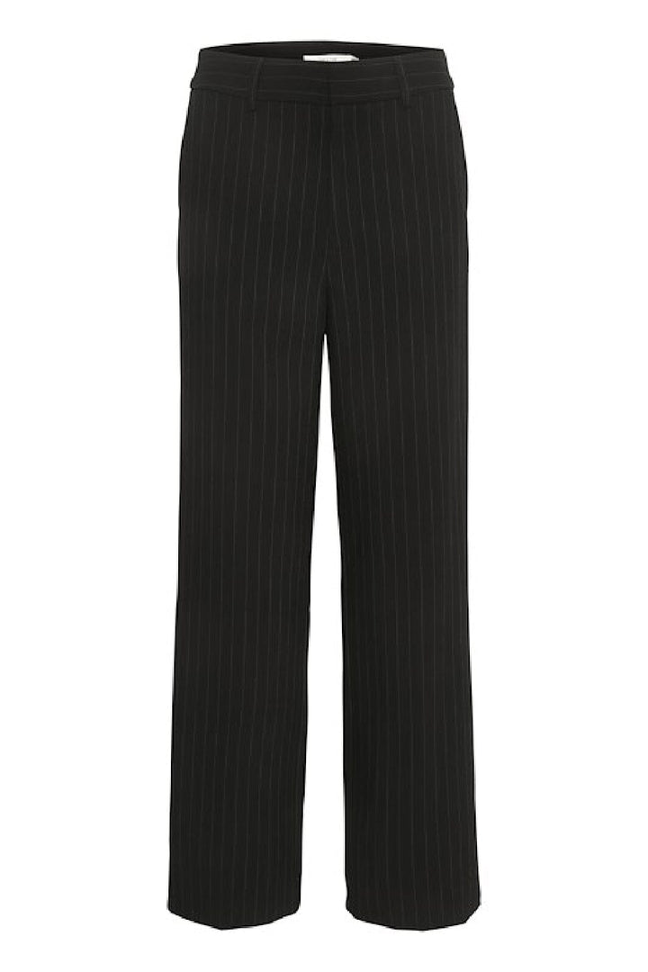 Gestuz - JoelleGZ pinstripe MW pants NOOS - black pinstripe Bukser 