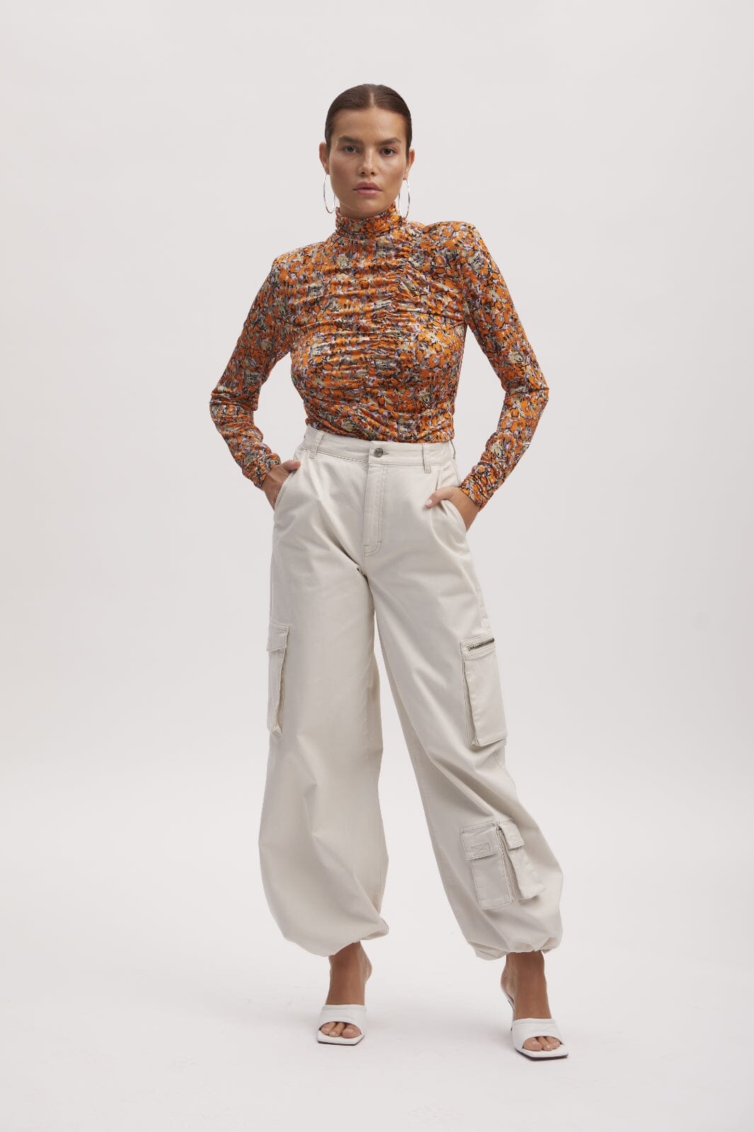 Gestuz - OdaGZ p blouse - Orange purple brush Bluser 