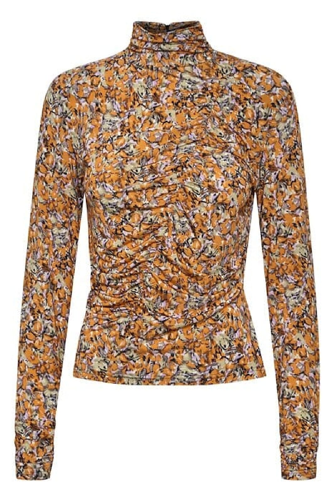 Gestuz - OdaGZ p blouse - Orange purple brush Bluser 