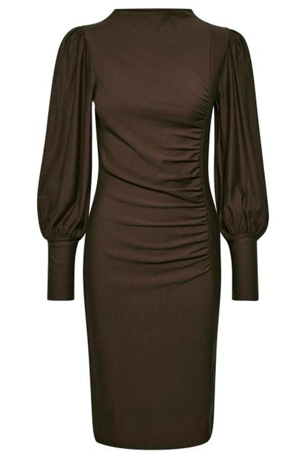 Gestuz - RifaGZ Puff Dress - Coffee Bean Kjoler 