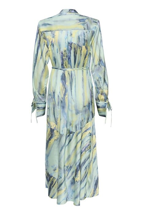 Gestuz - WaleryGZ P wrap dress - Green Aqua Art