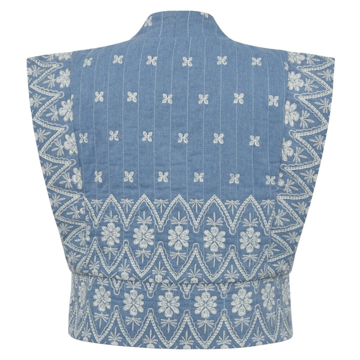 Gossia - Aninago Ji Vest G2876 - Chambrey Blue Veste 