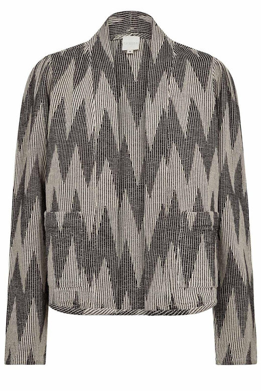 Gossia - Augustego Jacket G2371 - Grey Jacquard Jakker 