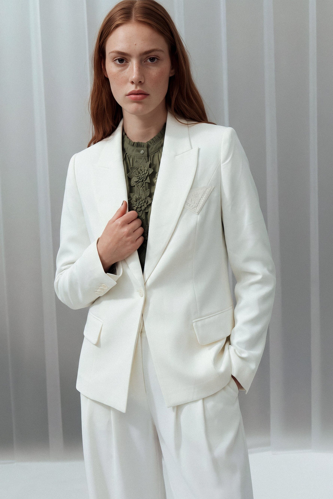 Gossia - Azurago Blazer G2966 - Creme Blazere 