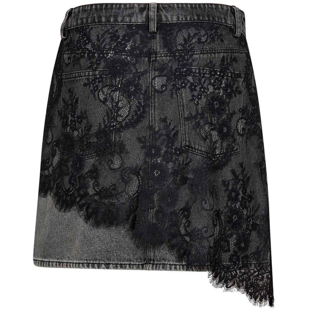 Gossia - Coralinego Jeans Skirt G2976 - Grey Washed Nederdele 