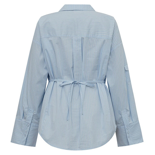 Gossia - Maritgo Shirt G3041 - Light Blue Stripes Skjorter 