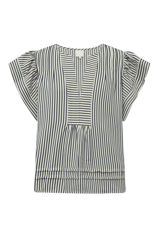 Gossia - Minkago Jo Blouse G1987 - Creme Navy Stripes