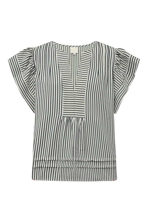 Gossia - Minkago Jo Blouse G1987 - Creme Navy Stripes