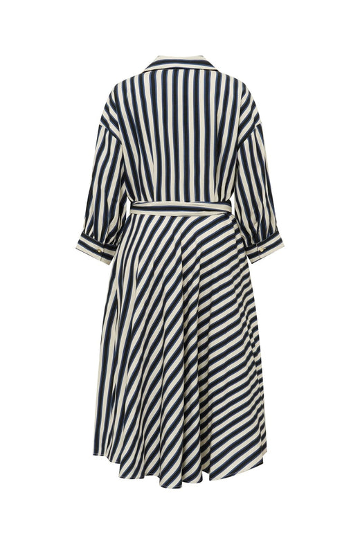 Gossia - Pipergo Dress G3359 - Navy Creme Stripes