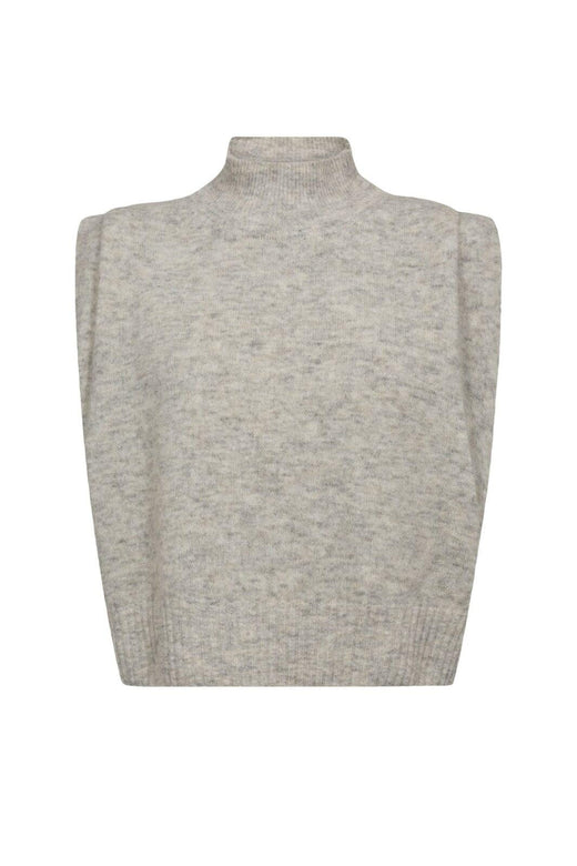 Gossia - Wiwicago Top G2759 - Light Grey Melange Strikbluser 