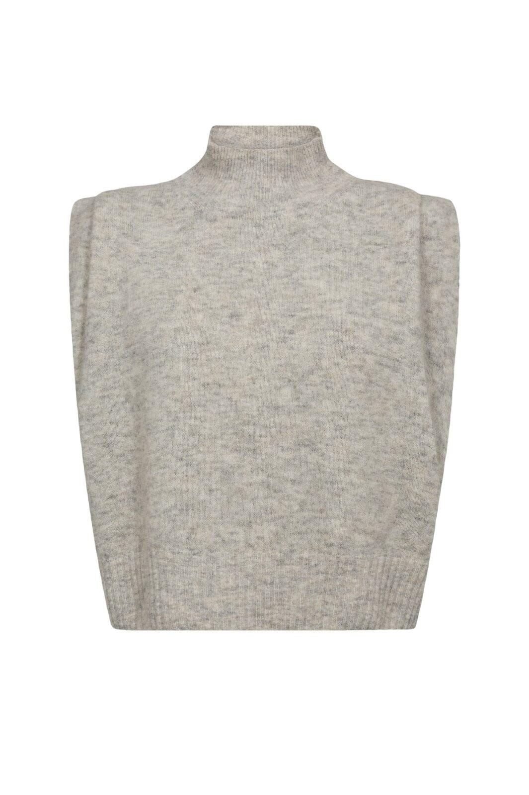 Gossia - Wiwicago Top G2759 - Light Grey Melange Strikbluser 