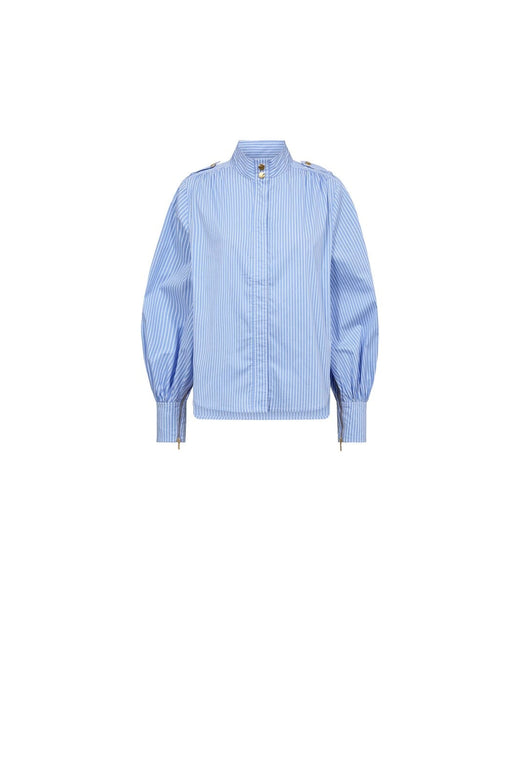 Gossia - Yasmingo Shirt G3094 - Light Blue Pinstripes