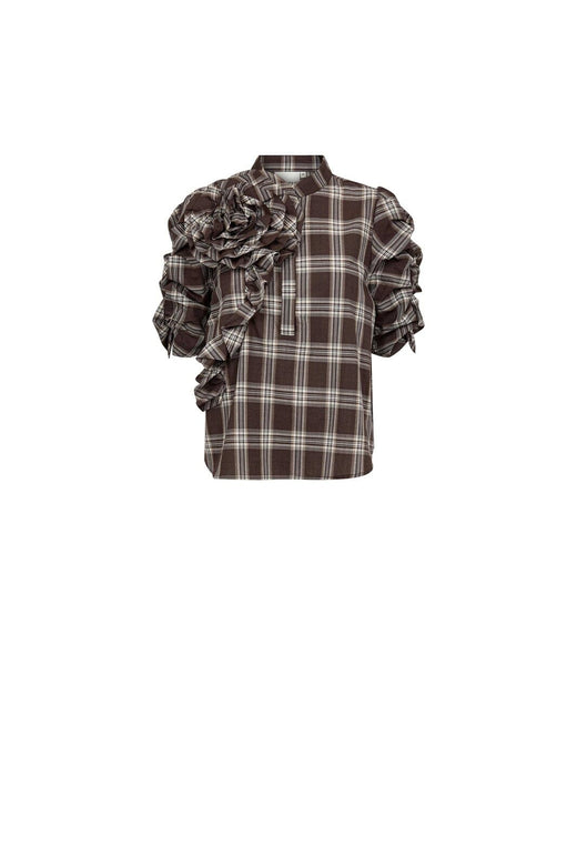 Gossia - Zabinago Blouse G3051 - Brown Checks