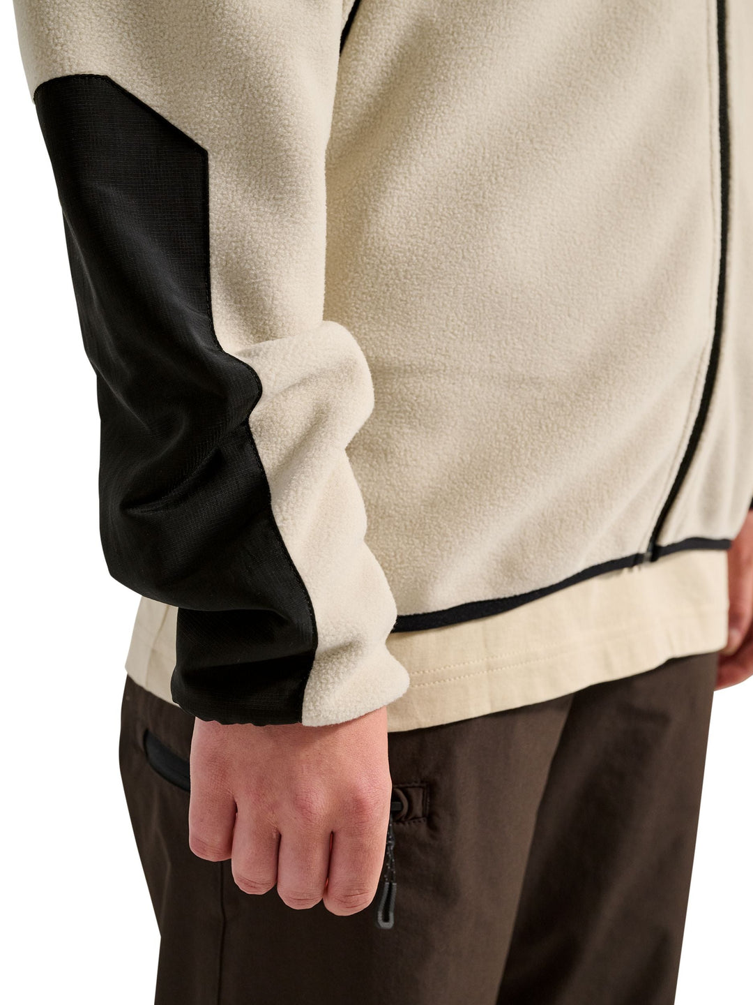 Halo - Blocked Zip Fleece 610209 - 8754 - Oyster Gray Jakker 