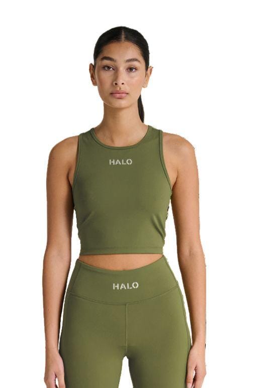 Halo - Women Training Top 610507 - 6096 - Olive Drab Toppe 