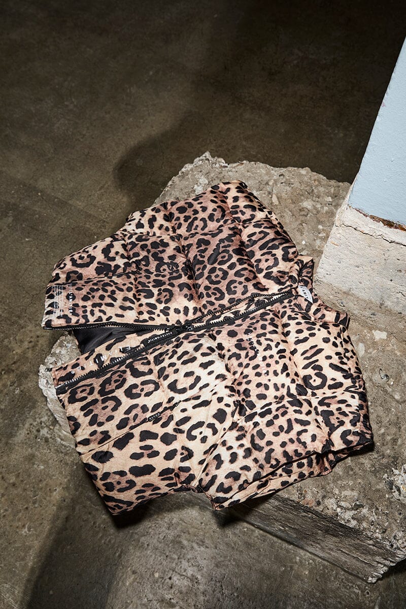 Haute L'Amitié - Animal Puffer Vest HL10734 - Animal Print Frakker 