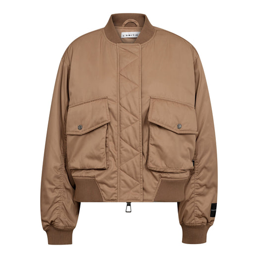 Haute L'Amitié - Bailey Zipper Bomber HL10679 - Dessert Jakker 