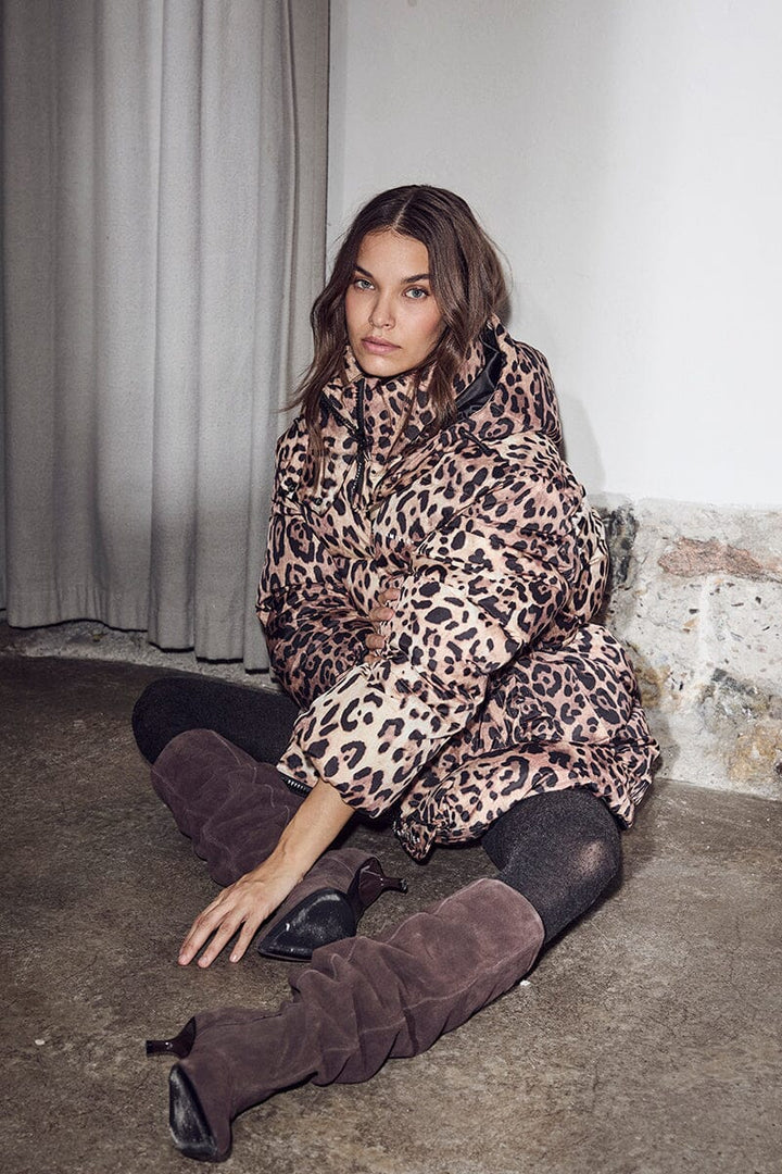 Haute L'Amitié - Climb Animal Puffer Jacket HL10713 - Animal Print Jakker 