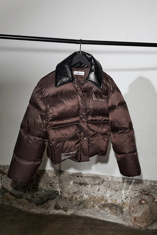 Haute L'Amitié - Climb Crop Pocket Jacket HL10702 - Dusty Mocca Jakker 