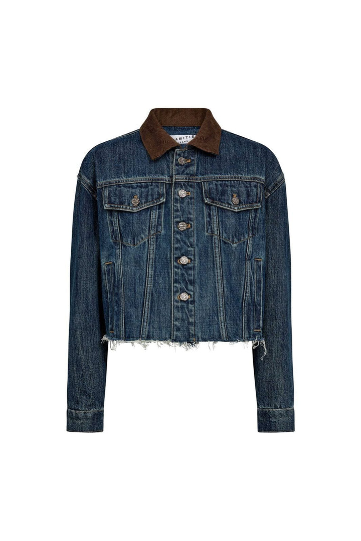 Haute L'Amitié - Denize Crop Denim Jacket HL10440 - Bleached Denim