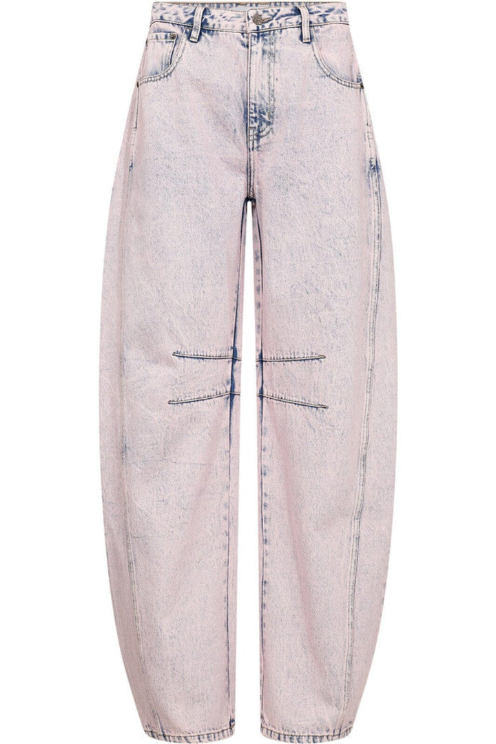 Haute L'Amitié - Drew Barrel Panel Jeans HL10570 - Iced Rose Jeans 
