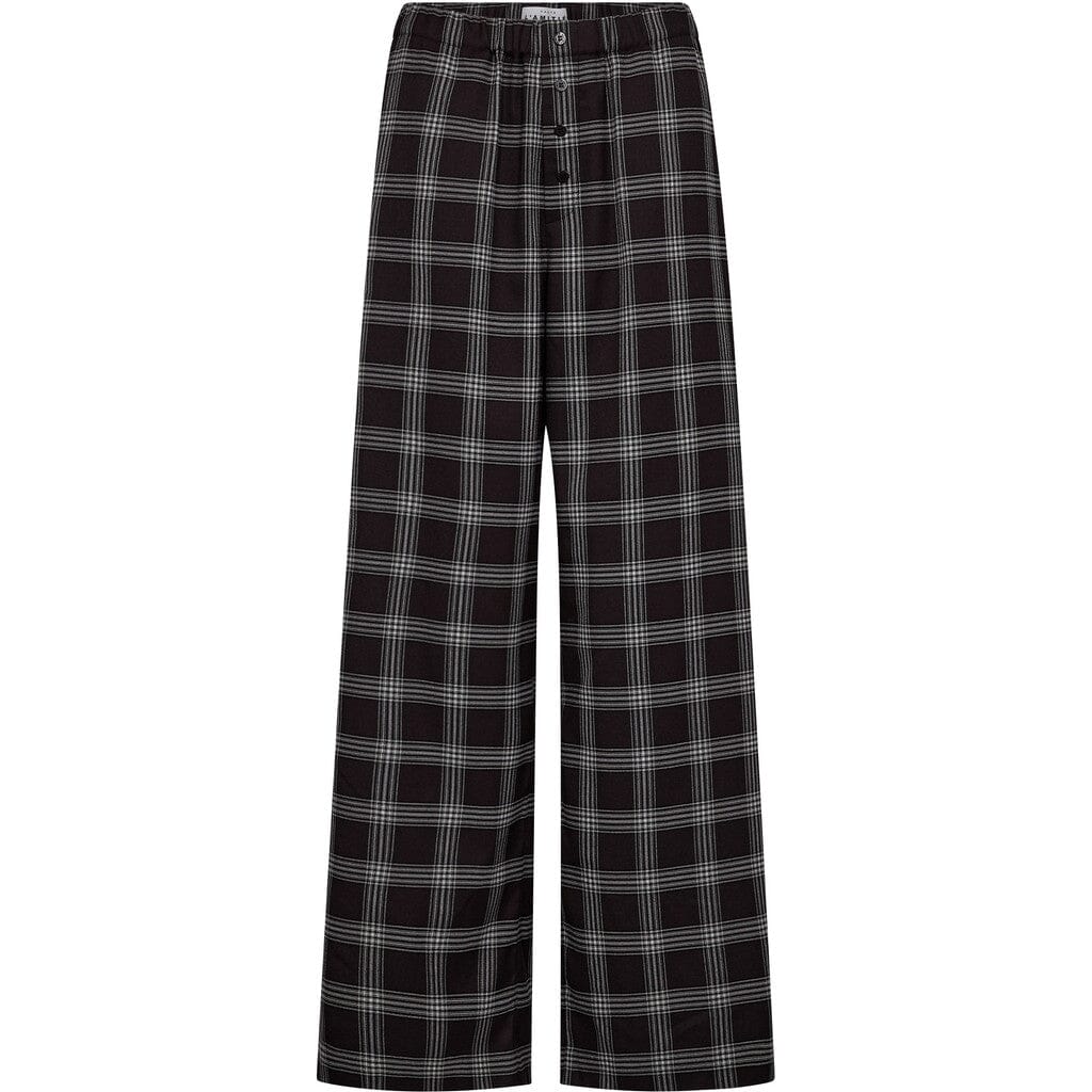 Haute L'Amitié - Haute Check Pant HL10782 - Black Check Bukser 