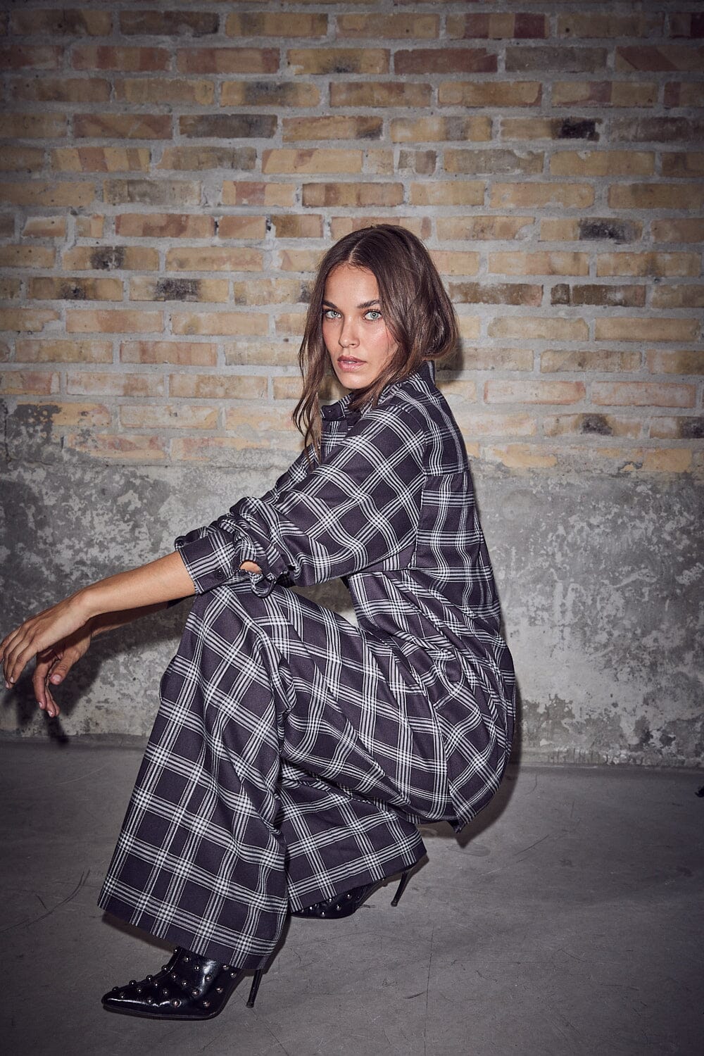 Haute L'Amitié - Haute Check Pant HL10782 - Black Check Bukser 