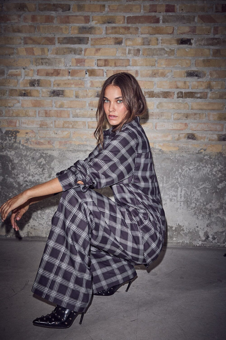 Haute L'Amitié - Haute Check Pant HL10782 - Black Check Bukser 