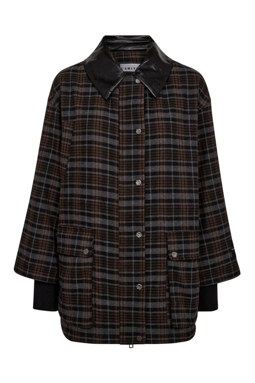 Haute L'Amitié - Hunters Check Jacket HL10772 - Mocca Check Jakker 