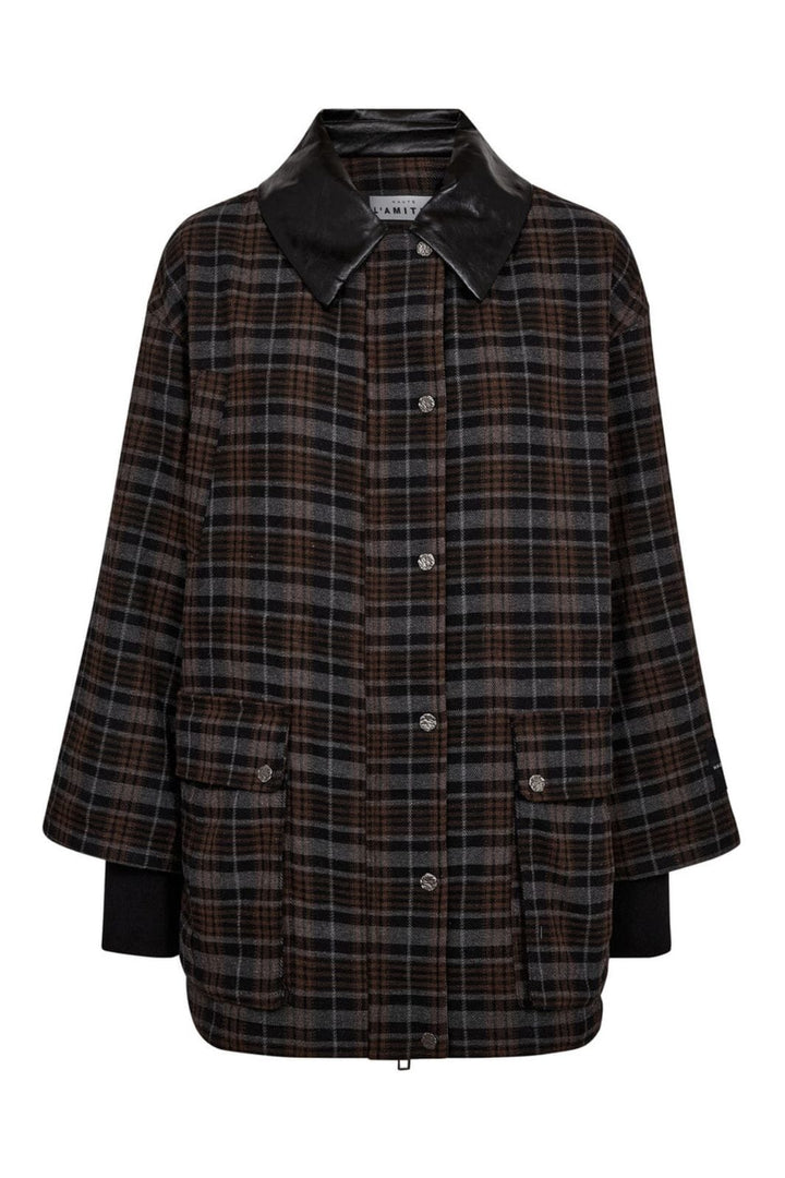 Haute L'Amitié - Hunters Check Jacket HL10772 - Mocca Check Jakker 