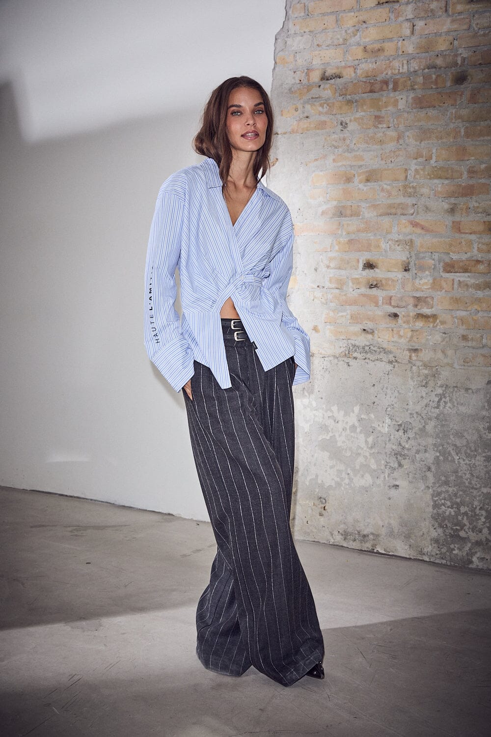 Haute L'Amitié - Ivanna Belt Pant HL10831 - Dark Grey Bukser 
