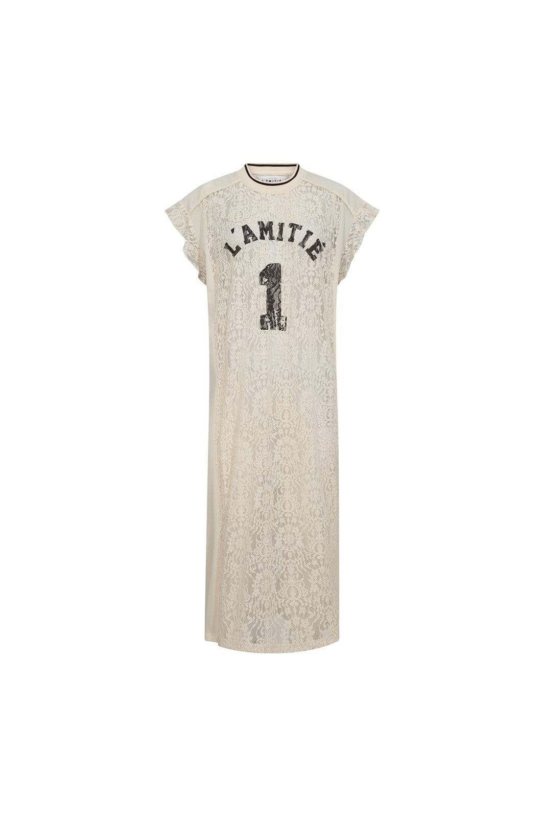 Haute L'Amitié - Lace Football Frill Dress HL10132 - Pearl