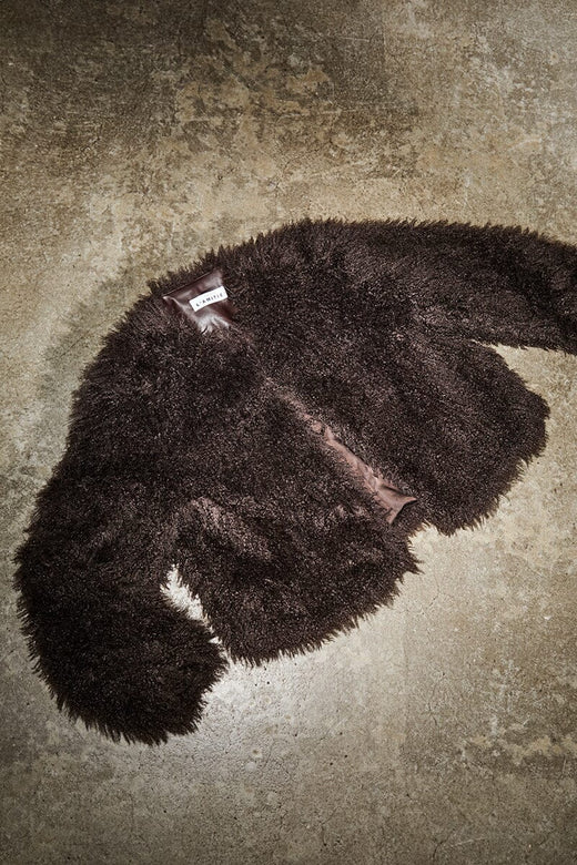 Haute L'Amitié - Lagotto Crop Fur Jacket HL10742 - Mocca Jakker 