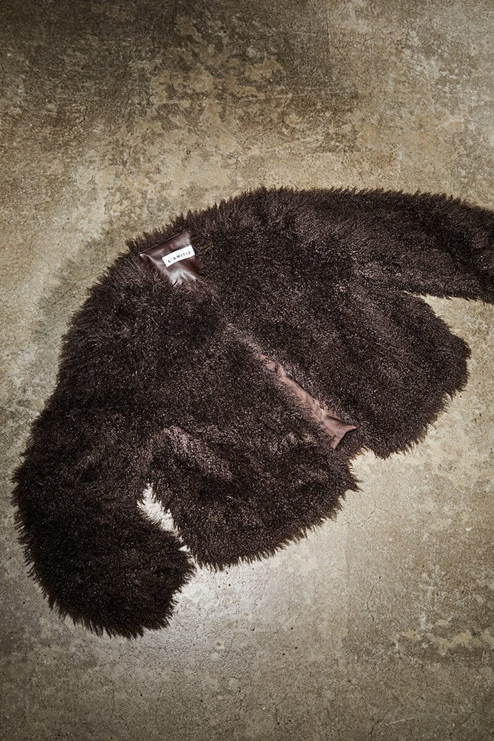 Haute L'Amitié - Lagotto Crop Fur Jacket HL10742 - Mocca Jakker 