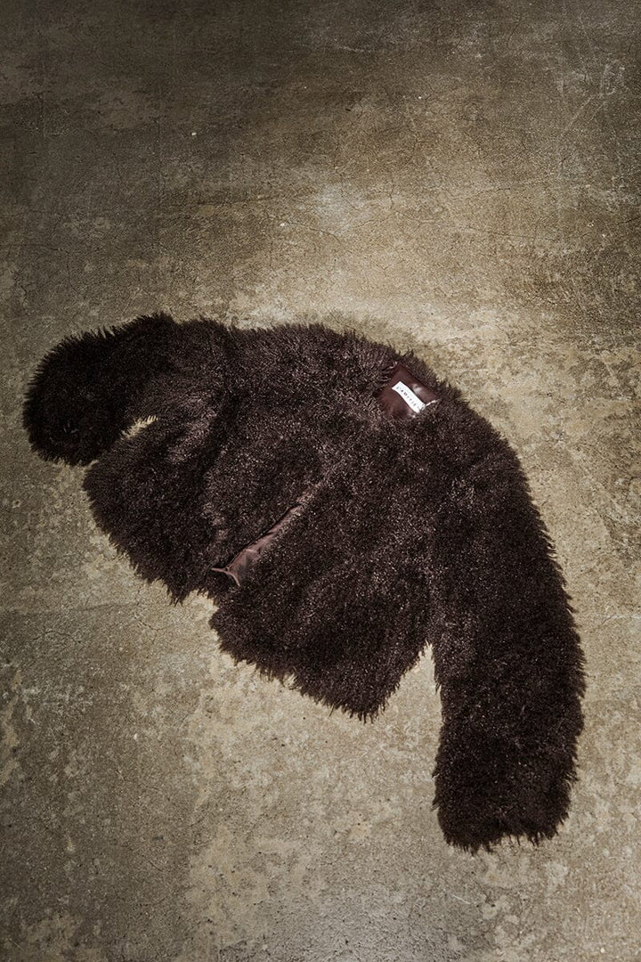 Haute L'Amitié - Lagotto Crop Fur Jacket HL10742 - Mocca Jakker 