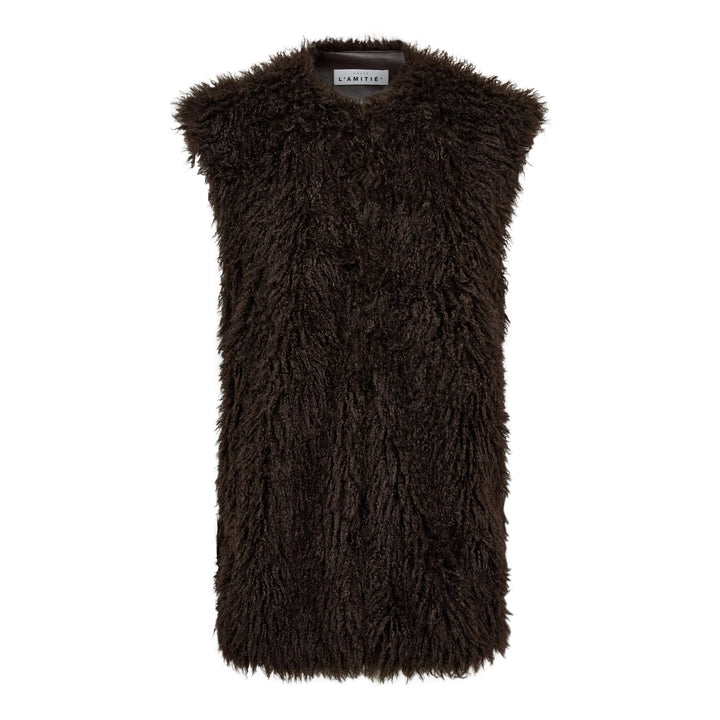Haute L'Amitié - Lagotto Fur Vest HL10761 - Mocca Jakker 