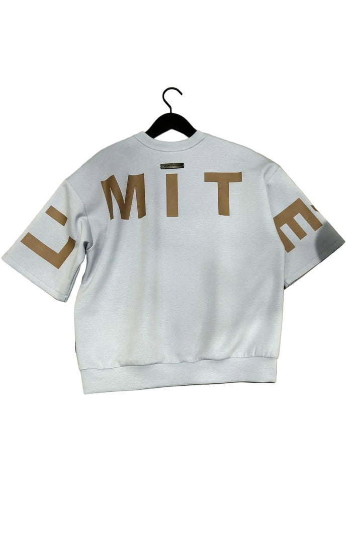 Haute L'Amitié - Maxi Split Ss Logo Sweat HL10461 - Pale Blue