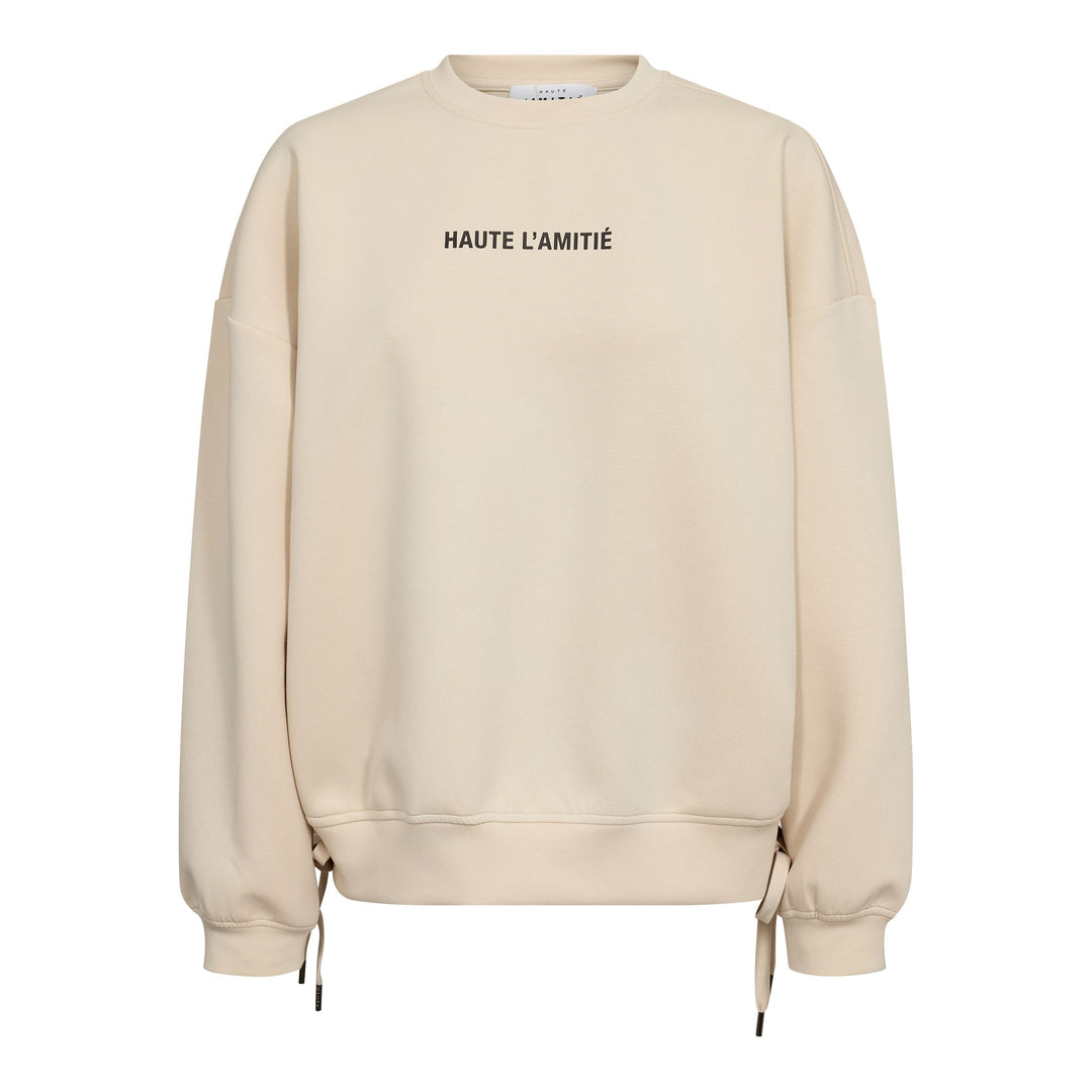 Haute L'Amitié - New Studio Tie Sweat HL10714 - Pearl Sweatshirts 