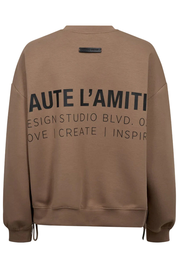 Haute L'Amitié - New Studio Tie Sweat HL10714 - Walnut Sweatshirts 